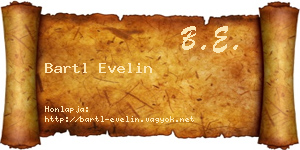 Bartl Evelin névjegykártya